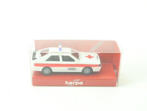 Herpa H0 4059 Modellauto Audi Quttro DRK Notarztwagen weiß 1:87 OVP
