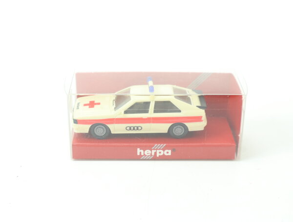 Herpa H0 4059 Modellauto Audi Quttro DRK Notarztwagen creme 1:87 OVP