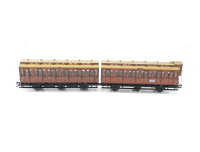 Märklin H0 4208 Personenwagen Doppel-Abteilwagen 3. Klasse 3796/3797 K.P.E.V.