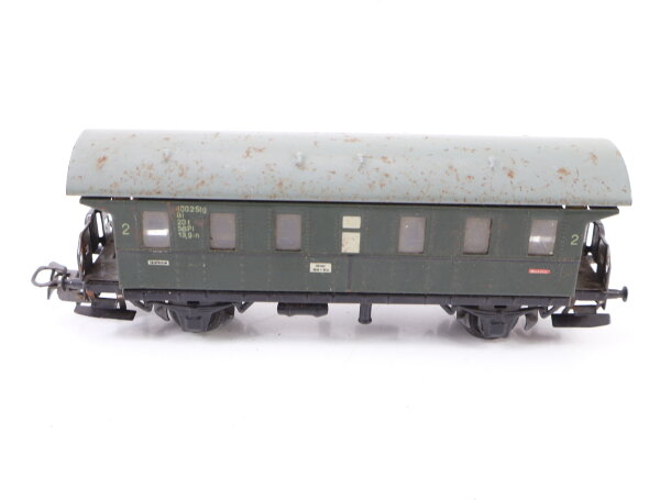 Märklin H0 4002 Personenwagen Donnerbüchse 2. Klasse Bi grün / Blech