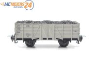 Trix H0 3415 offener Güterwagen Hochbordwagen mit Kohleeinsatz DB / Guss E593