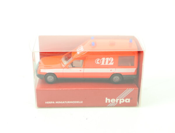 Herpa H0 Modellauto PKW MB Miesen Bonna  W124 "Feuerwehr 112" KTW 1:87 OVP