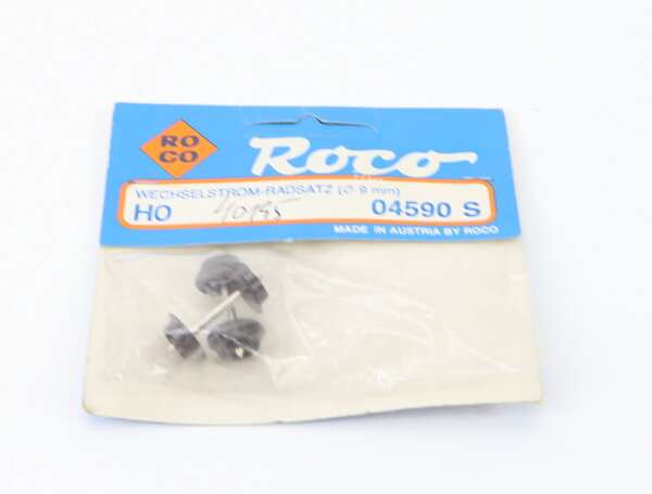 Roco H0 40195/04590S Radsatz H0 AC 9mm (1 Paar) OVP