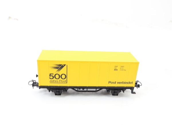 Märklin H0 84419 Güterwagen Containerwagen "500 Jahre Post" Sonderwagen gelb