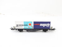 Märklin H0 84670 Güterwagen Containertragwagen mit 2 Magazin Containern 609-8 DB