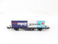 Märklin H0 84670 Güterwagen Containertragwagen mit 2 Magazin Containern 609-8 DB