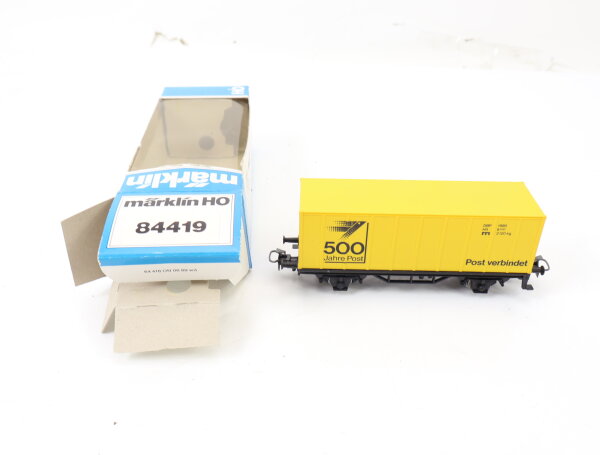 Märklin H0 84419 Güterwagen Containerwagen "500 Jahre Post" Sonderwagen gelb OVP