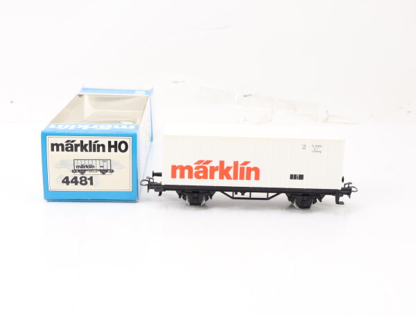 Märklin H0 4481 Güterwagen Containerwagen Werbewagen "Märklin" 12 10304 DB