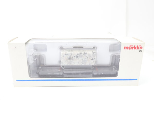 Märklin H0 48663 Güterwagen Schwerlastwagen mit Granitblock 482 1 120-9 DB OVP