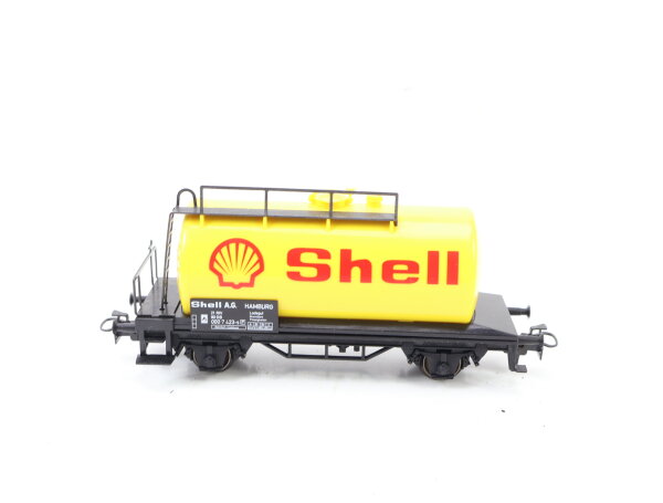 Märklin H0 4442 Güterwagen Kesselwagen "Shell" gelb 000 7 423-5 DB 1:87