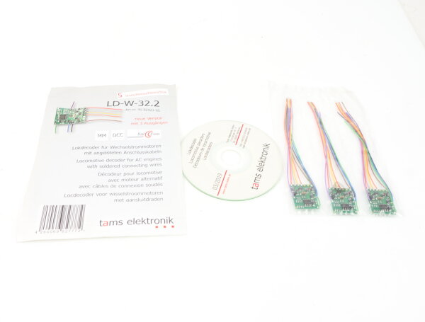 Tams - Elektronik 3x Lokdecoder f. Wechselstrommotoren LD-W-32.2 Digital Decoder