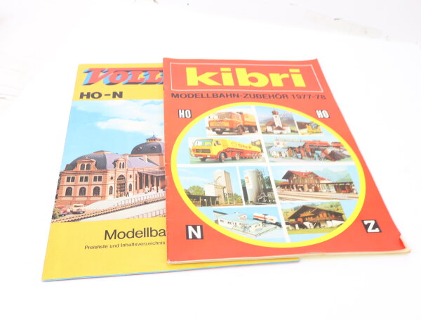 2 alte Modellbau Kataloge Vollmar 1976 & Kibri 1977/78