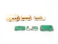 Wiking / Herpa H0 6 Modellauto DRK Krankenwagen Polizei...
