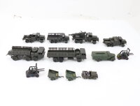 Roco u.a. H0 Modellautos12.tlg Militärfahrzeuge LKWs PKWs Anhänger Konvolut 1:87