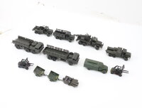 Roco u.a. H0 Modellautos12.tlg Militärfahrzeuge LKWs PKWs Anhänger Konvolut 1:87