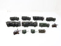 Roco u.a. H0 Modellautos12.tlg Militärfahrzeuge LKWs PKWs Anhänger Konvolut 1:87