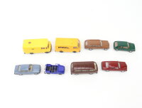 Wiking u.a H0 8x Modellfahrzeuge PKW LKW VW BMW MB Golf...