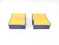 Roco / Röwa H0 6x Ausschmückung Ladegut Container Wechselkoffer "Danzas"