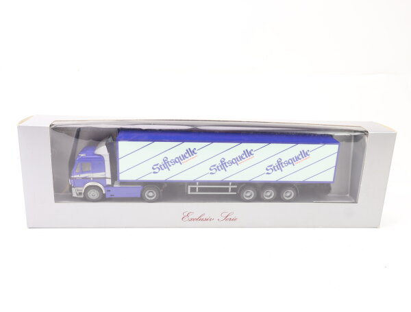 Herpa H0 Exclusive Serie MB SK 1953 Sattelzug Koffer "Stiftsquelle" 1:87 OVP