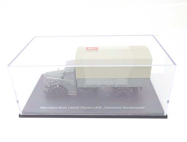 Schuco 03902S Modellauto LKW MB L6600 Planen-LKW "Deutsche Bundespost" 1:43