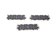 Märklin H0 Güterwagen 3x Behältertragwagen Ohne Behälter Nur Chassis / NEM