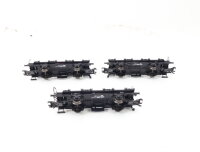 Märklin H0 Güterwagen 3x Behältertragwagen Ohne Behälter Nur Chassis / NEM
