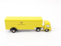 Schuco Piccolo 743 Modellauto LKW Mercedes LP911 Semi Truck Koffersattelzug 1:90