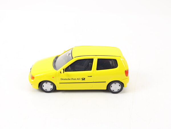 Herpa Exclusiv Serie Modellauto PKW VW Polo 6N "Deutsche Post AG" gelb 1:43