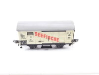 Fleischmann H0 1212 ged. Güterwagen Kühlwagen "Seefische" 1212 Gkhs DB / Blech
