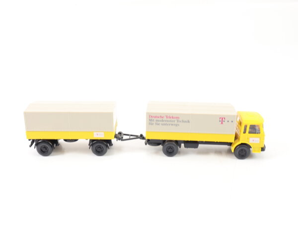 Wiking H0 PMS 80-02 aus Set Modellauto MAN Planenlastzug "Deutsche Telekom" 1:87