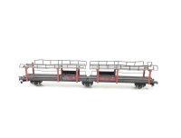 Fleischmann H0 1472 Güterwagen Autotransporter unbeladen 3-ach. 631780 DB/ Blech