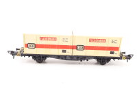 Fleischmann H0 1476 Güterwagen Flachwagen Containertragwagen "DB" 80 411 7 882-1