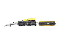 Roco H0 4316 Güterwagen Kranwagen mit Schutzwagen9750029-5 DB gelb