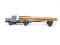Wiking H0 3390 Modellauto Langholz-Transporter Büssing 8000 1:87