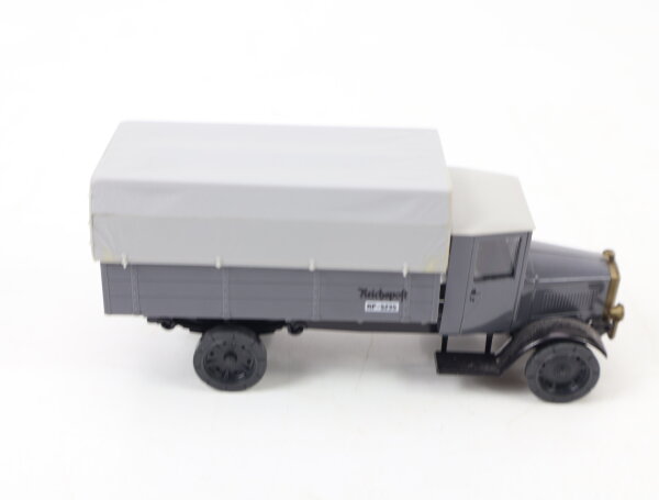 Roskopf ? Nostalgie H0 Modellauto LKW MB L5 Pritsche/Plane "Reichspost" 1:87