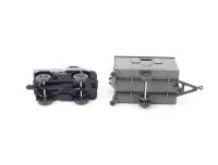 Wiking H0 Modellauto LKW MB Unimog mit 1-achs Anhänger Deutsche Bundespost 1:87