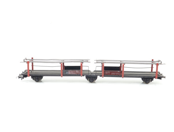 Fleischmann H0 1472 Güterwagen Autotransporter 3-achsig 9 358-8 DB/Blech