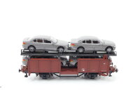 Lima H0 Güterwagen Autotransportwagen Ladung  4x Schuco MB  633 053 DB/NEM/AC