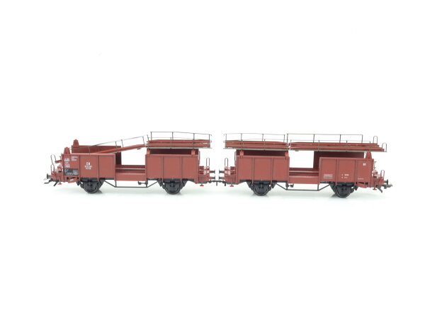 Märklin H0  Güterwagen Doppel-Autotransportwagen unbeladen 633 240 DB / NEM