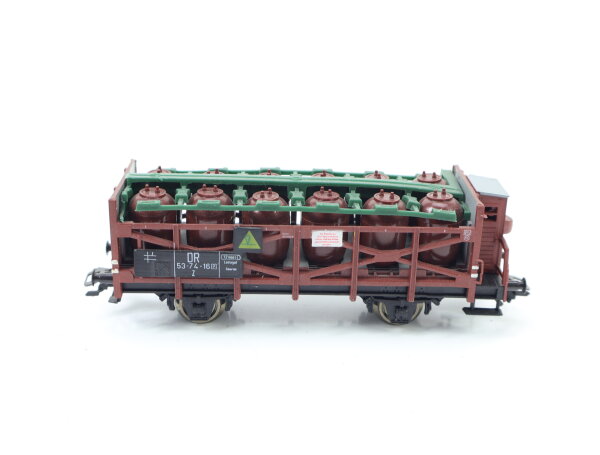 Piko H0 5/6454/010 Güterwagen Säuretopfwagen mit Bremserhaus 53-74-16 DR NEM/AC