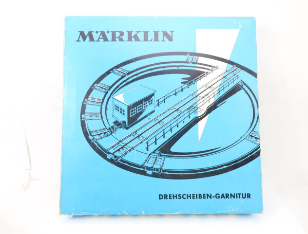 Märklin H0 7186 elektrische Drehscheibe mit Stellpult für M-Gleis / Blech OVP