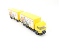 Wiking H0 Modellauto LKW Kofferlastzug MAN "Postwirts Dunkel Postbrauerei" 1:87