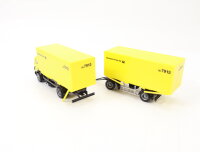 Herpa H0 143202 Modellauto LKW Wechselkoffer-Hängerzug MB SK "Deutsche Post"