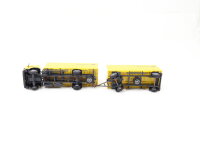 AMW H0 Modellauto LKW MB 1853 Koffer-Lastzug "Deutsche Post" 1:87