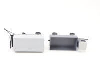 Roskopf H0 PMS 66-50 Modellauto aus Set 2x Anhänger "Reichspost" Pritsche/Plane