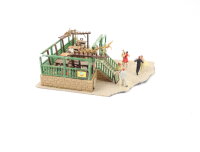 Spur H0 Gebäude Terrasse Biergarten mit Figuren