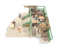 Spur H0 Gebäude Terrasse Biergarten mit Figuren