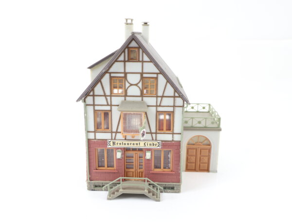 Faller H0 Gebäude Fachwerkhaus Altstadthaus mit Restaurant Linde
