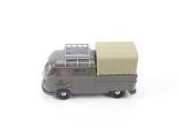 Brekina H0 PKW VW T1 Pritsche/Plane mit Dachträger...