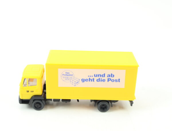 Wiking H0 552 01 24 Modellauto LKW MB 815 Koffer "DBP und ab geht die Post" 1:87
